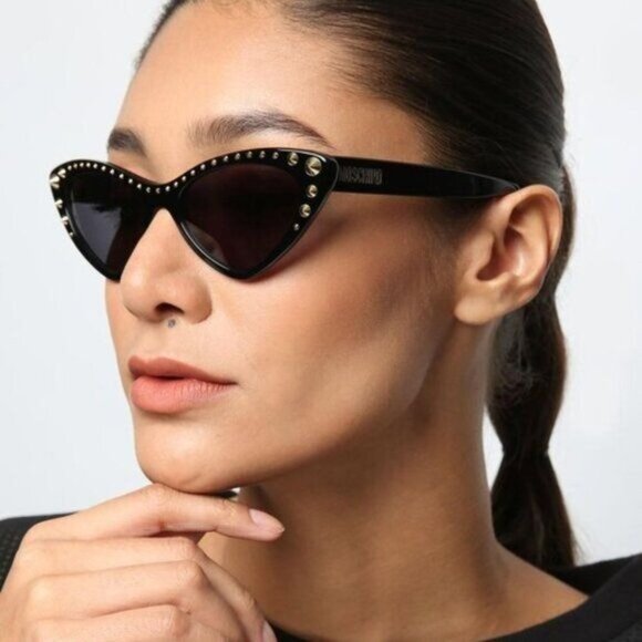 NEW MOSCHINO SUNGLASSES RED GREY WOMEN EYEWEAR MOSCHINO MOS 093/S 0C9A IR - Picture 3 of 4